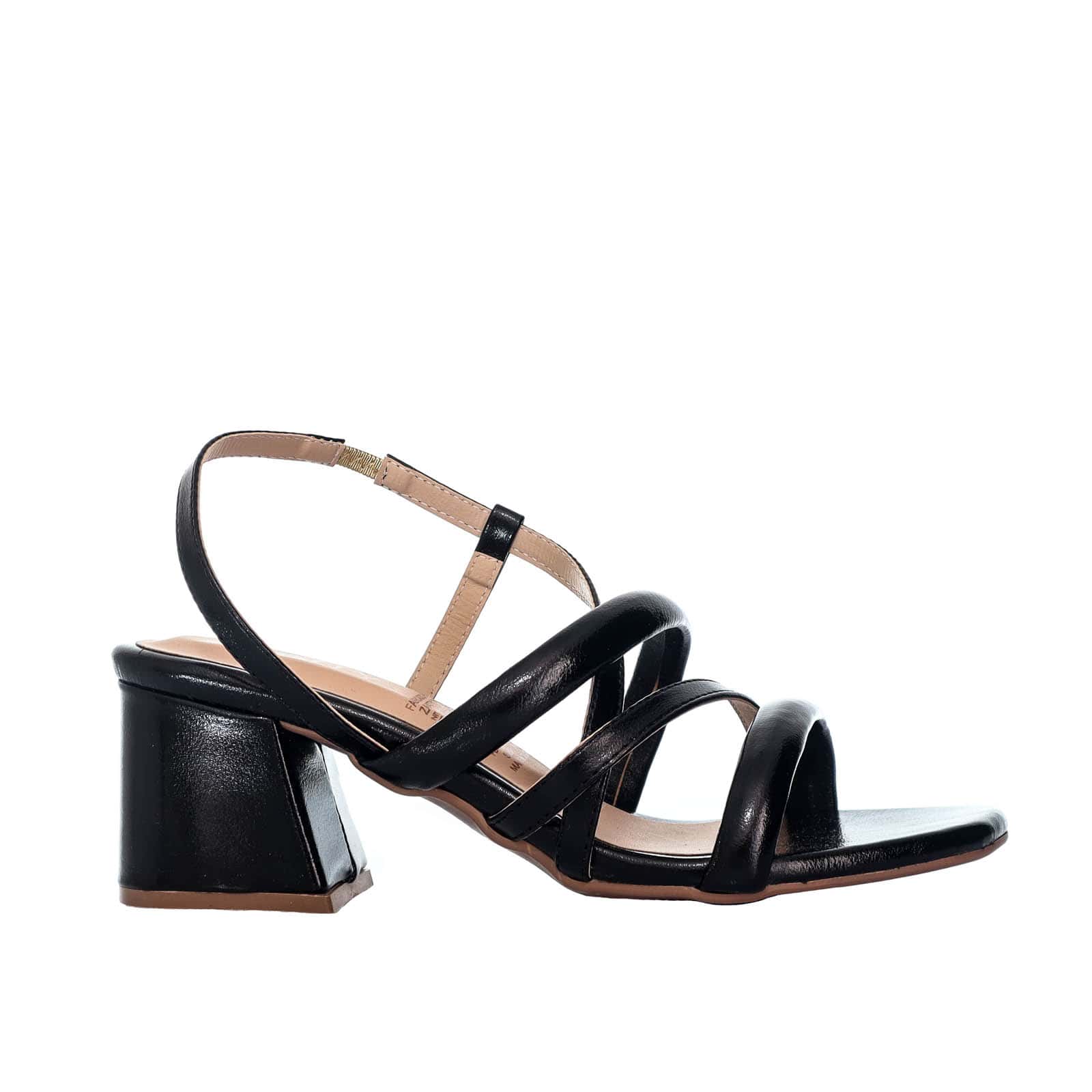 Sandalia tacon negro para mujer 0861-Z562