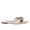 Sandalia plana talco para mujer 1610-Z278