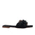 Sandalia plana negro nobuck x charol para mujer 1826-Z278