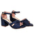 Sandalia tacon azul oscuro para mujer 2139-Z148