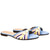 Sandalia plana celeste para mujer 2233-z527
