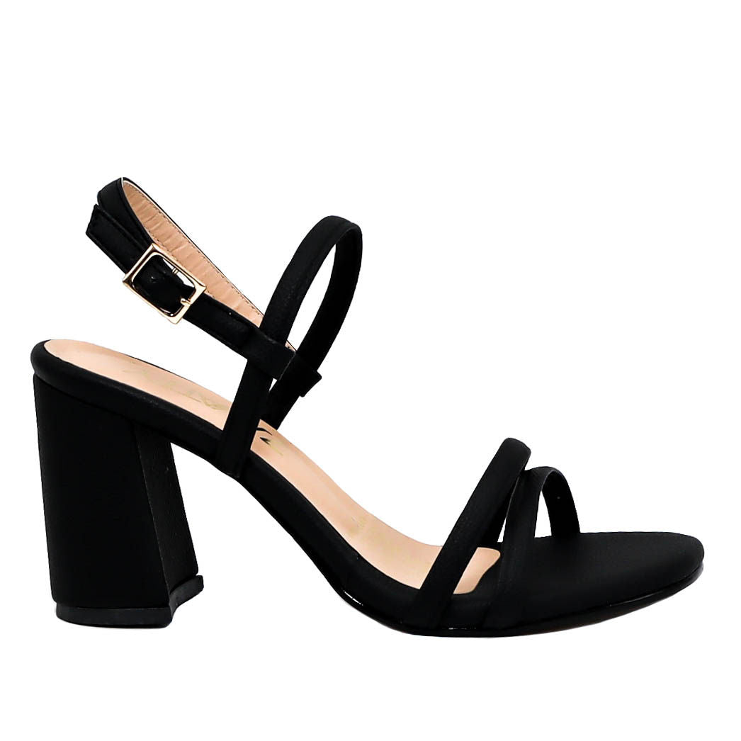 Sandalia tacon negro para mujer 230-Z522