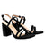 Sandalia tacon negro para mujer 230-Z522