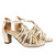 Sandalia tacon champaña para mujer 234-Z187