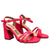 Sandalia tacon fucsia para mujer 2522-Z148
