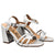 Sandalia tacon plata para mujer 2522-Z148
