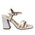 Sandalia tacon plata para mujer 2522-Z148