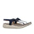 Sandalia plana azul para mujer 6066-Z83