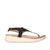 Sandalia plana negro para mujer 6066-Z83