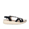 Sandalia plana negro para mujer 6077-Z83