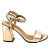 Sandalia tacon champaña para mujer 705-Z523
