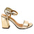 Sandalia tacon champaña para mujer 705-Z523