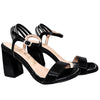 Sandalia tacon negro para mujer 705-Z523