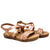 Sandalia plana oro rosa para mujer 88258-Z553