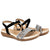 Sandalia plana negro para mujer 915-Z83