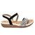 Sandalia plana negro para mujer 915-Z83