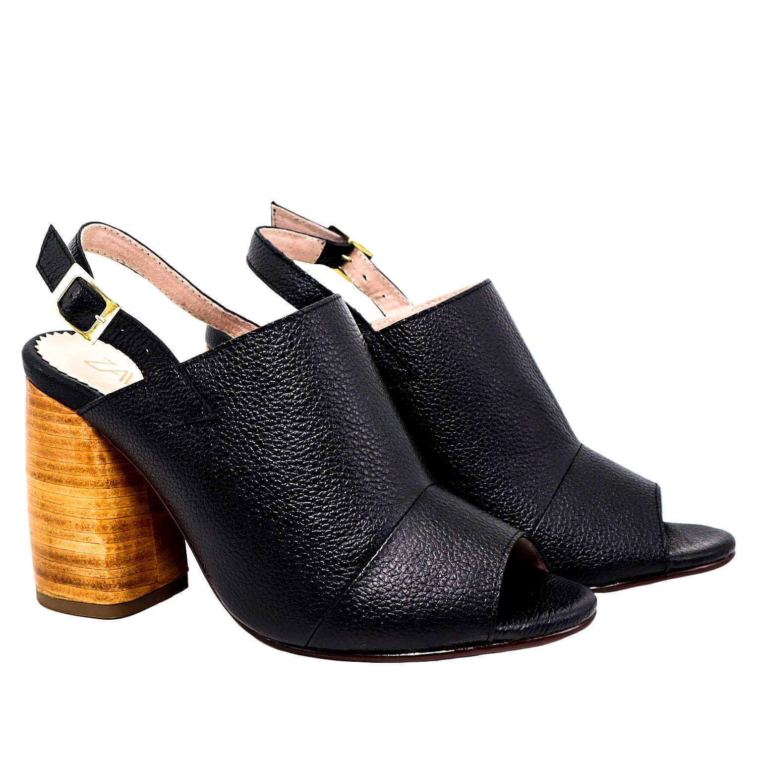 Sandalia tacon negro para mujer ANGELA-Z11
