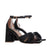Sandalia tacon negro charol para mujer C10-Z226