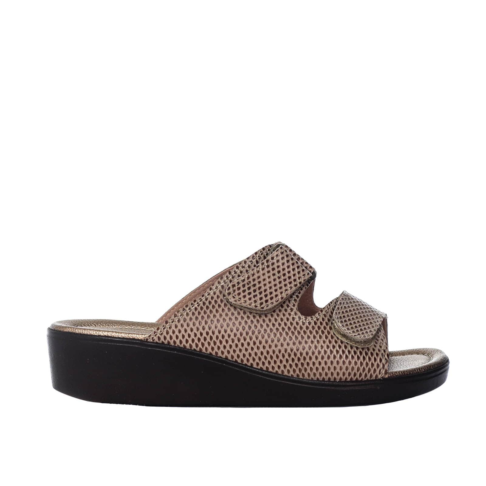 Romulo sandalia taupe cuero para mujer H-ABIGAIL