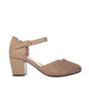 Sandalia tacon capuchino cuero para mujer H-GRETA