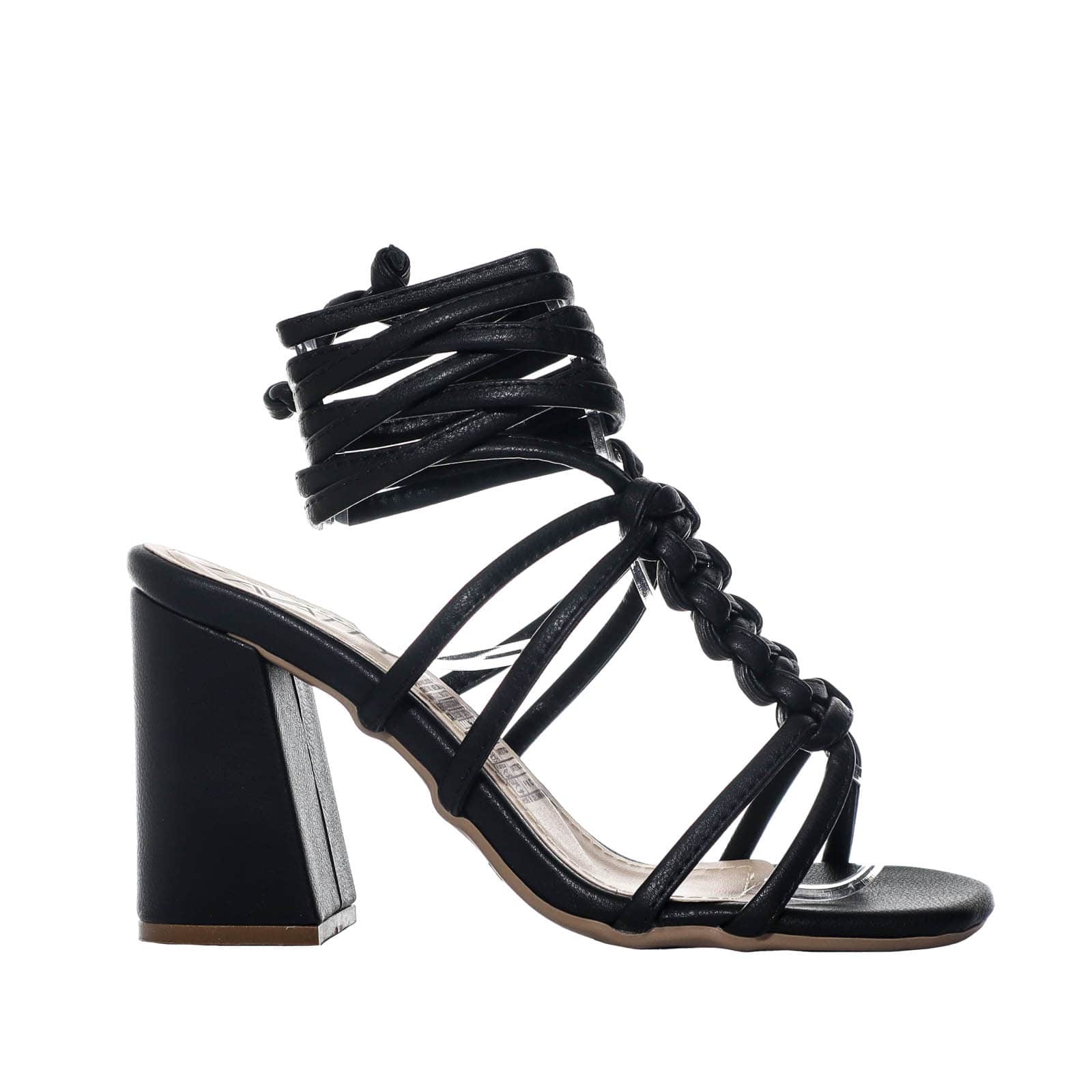 Sandalia tacon negro para mujer J11-Z471