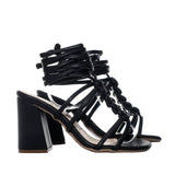 Sandalia tacon negro para mujer J11-Z471
