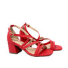 Sandalia tacon rojo para mujer Q30-Z471
