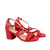 Sandalia tacon rojo para mujer Q30-Z471