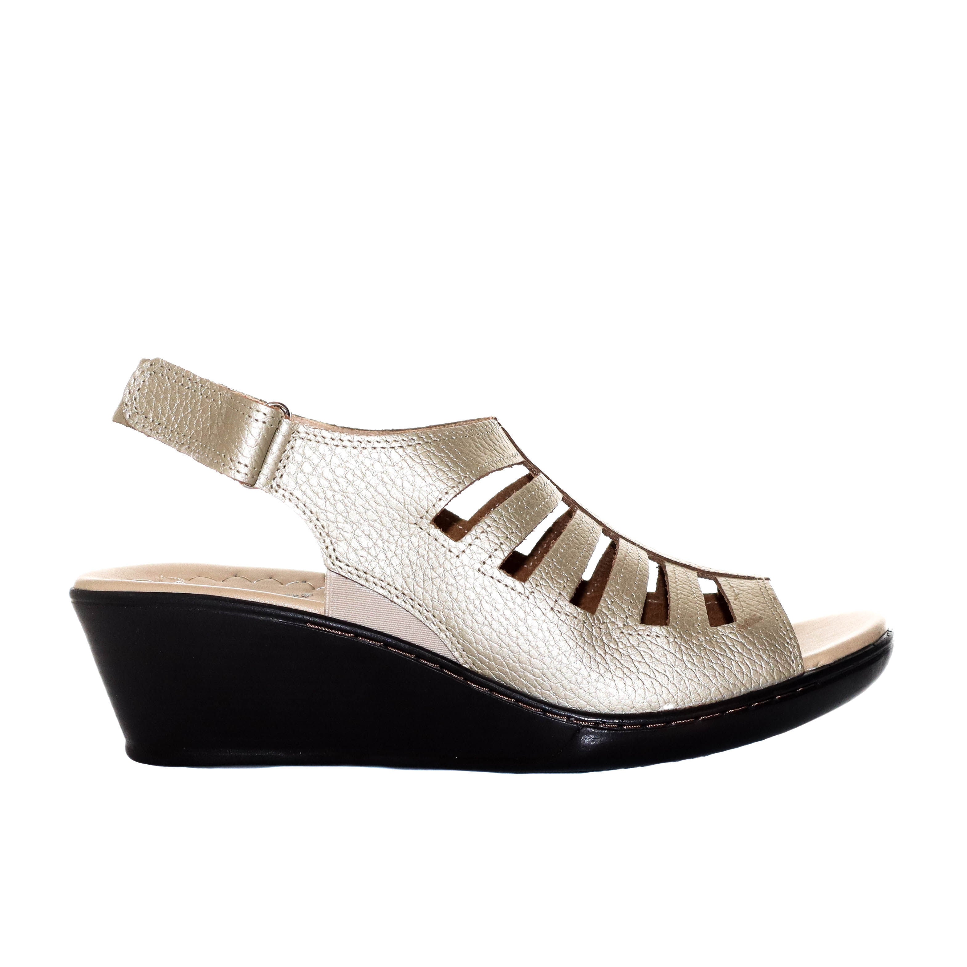 Sandalia plana metal arena para mujer RO5032