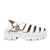 Plataforma baja blanco charol para mujer S502-Z84
