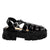Plataforma baja negro charol para mujer S502-Z84