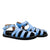 Sandalia plana azul x plata para mujer STEFANY-Z535