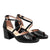 Sandalia tacon negro golosina para mujer T721-Z03
