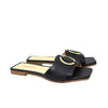 Sandalia plana negro para mujer V593-Z84