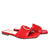 Sandalia plana rojo para mujer V593-Z84