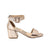 Sandalia tacon oro rosa metalizado para mujer 2350-Z148