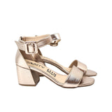 Sandalia tacon oro rosa metalizado para mujer 2350-Z148