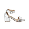 Sandalia tacon plata metalizado para mujer 2350-Z148