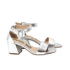 Sandalia tacon plata metalizado para mujer 2350-Z148