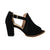 Sandalia tacon negro nobuck para mujer 867-Z310