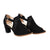Sandalia tacon negro nobuck para mujer 867-Z310