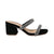 Sandalia tacon negro nobuck para mujer K814-Z144