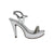 Sandalia tacon plata para mujer 125-Z175
