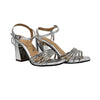 Sandalia tacon plata para mujer 507-Z523