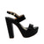 Plataforma tacon negro charol para mujer 2269-Z282