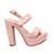 Plataforma tacon nude charol para mujer 2269-Z282