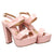 Plataforma tacon nude charol para mujer 2269-Z282