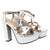 Plataforma tacon plata para mujer 2271-Z282