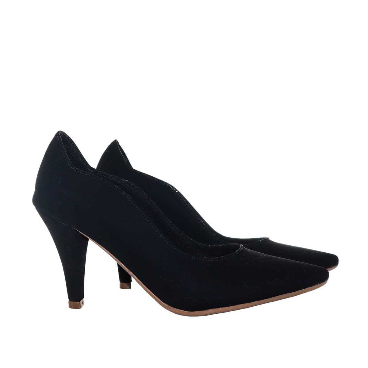 Tacon negro nobuck para mujer 3132-Z134