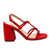 Sandalia tacon rojo para mujer 705-Z191